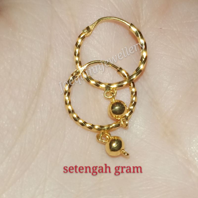 anting bulet ulir gantung