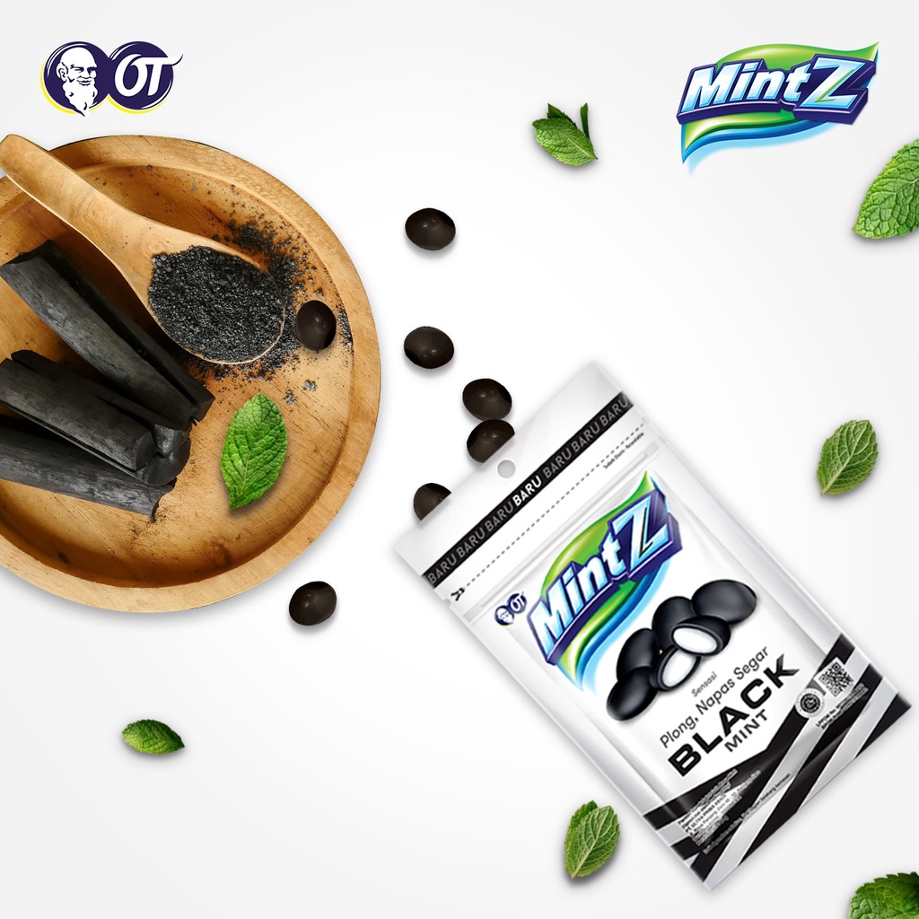 

Permen Mintz Black 40 gram/Sachet || Permen mint