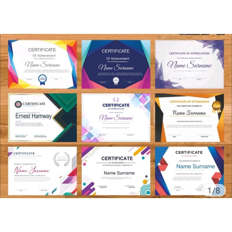 

Jasa Desain Sertifikat + Cetak Murahhh
