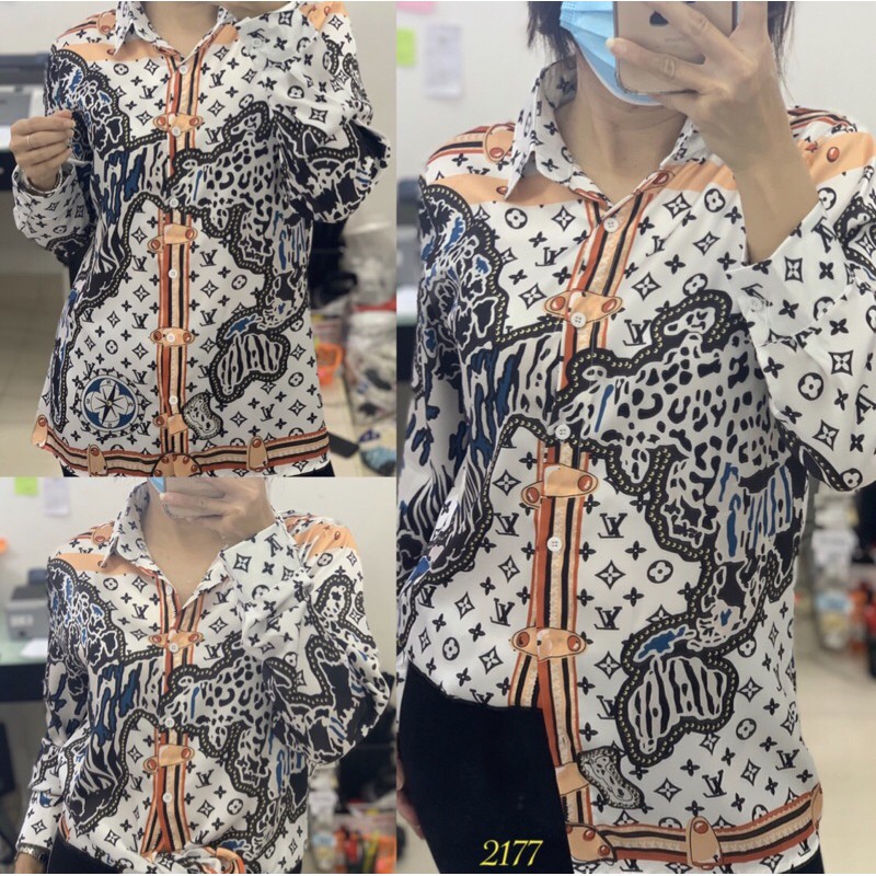 Kemeja LV Leopard