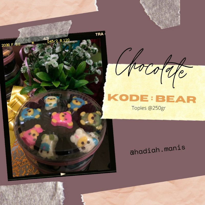 

COKLAT KARAKTER MURAH TOPLES 250gr BEAR