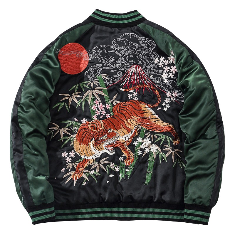 Jaket sukajan Bomber X Tora Bamboo