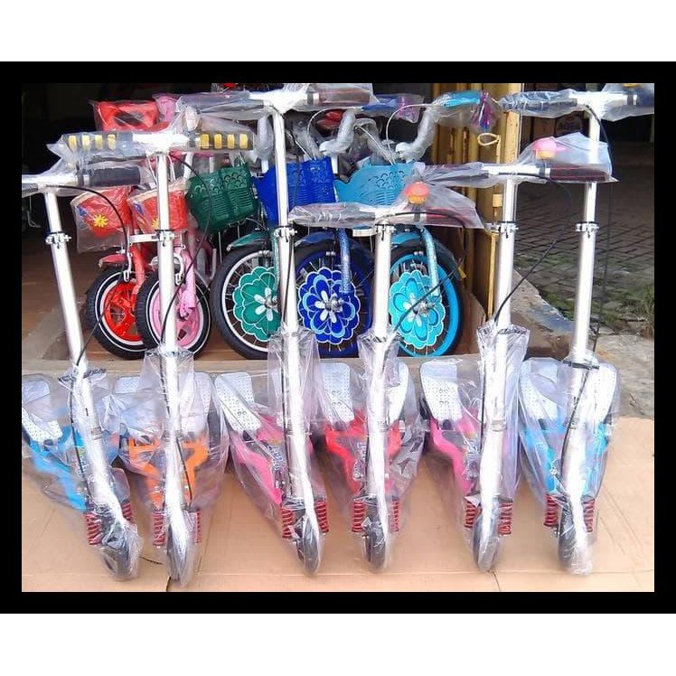 GRATIS  Skuter Otoped Anak Dual Pedal / Otoped Besi / Skuter Otoped Injak