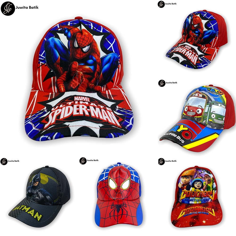 Topi Anak Laki Laki Perempuan Topi Baseball Anak Motif Karakter Kartun Murah