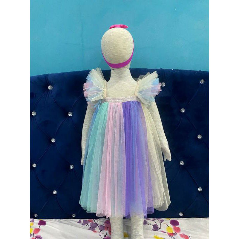 DRESS GAMMAR RAINBOW PREMIUM (UNICORN)