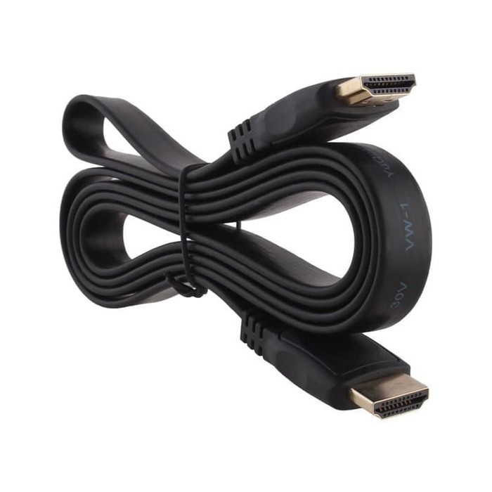 KABEL HDMI MALE TO MALE FLAT 1.5 METER VERSI 1.4 1080P FULL HD