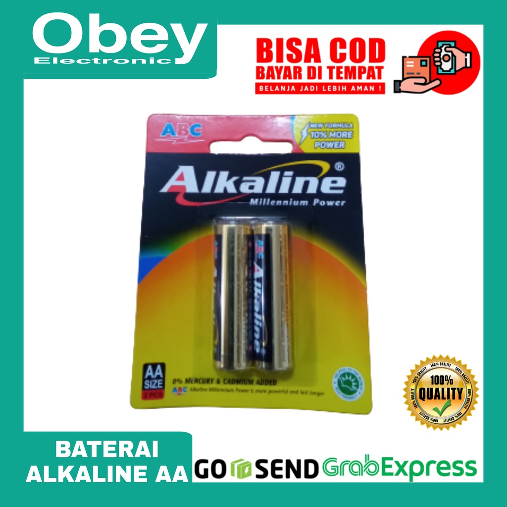 Baterai ABC Alkaline AA-A2 isi 2 pcs 1.5V