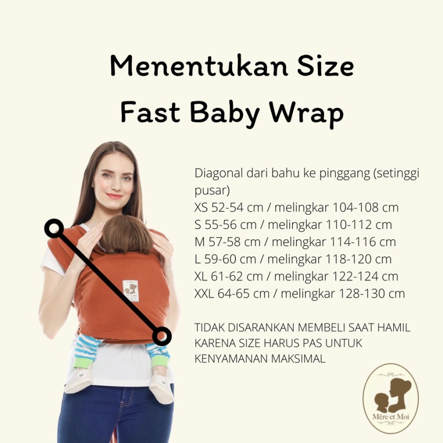 Mere - Fast Baby Wrap Pastel Series Mere et Moi / Baby Wrap / Geos