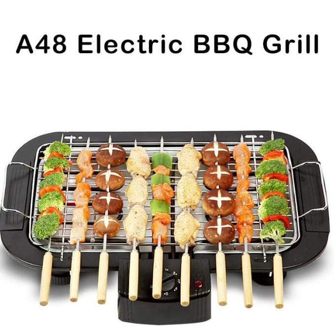 Pemanggang Elektrik Bbq Electric Pan Gril Smokeless Electric Bbq Grill - A44 Tokolulu88