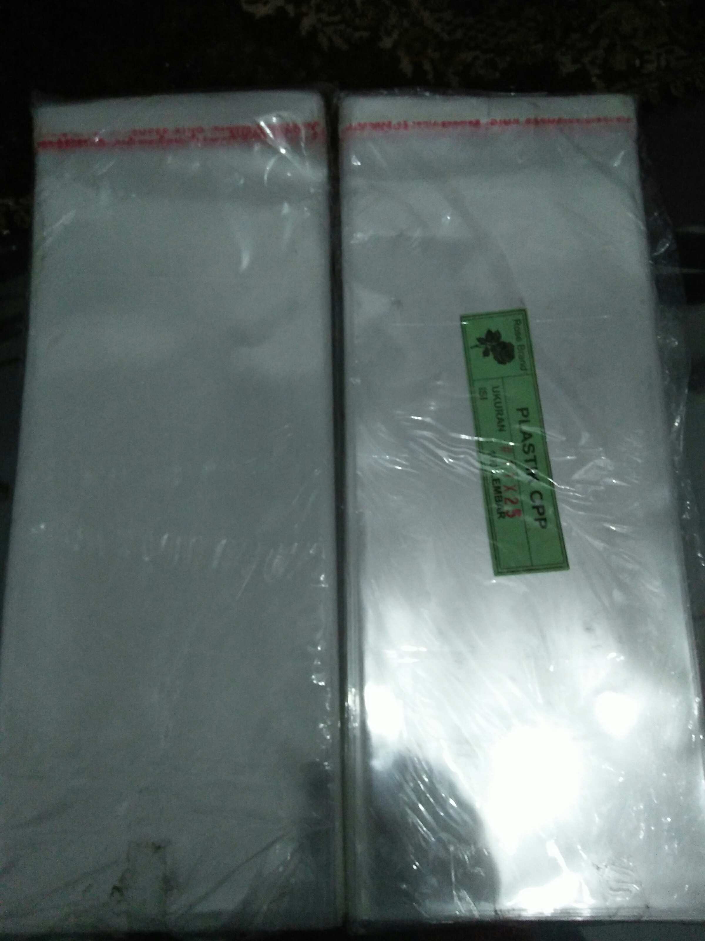 Plastik Opp Tebal 11x25 Single Seal Kuat Lem Buat Baju Celana Undangan