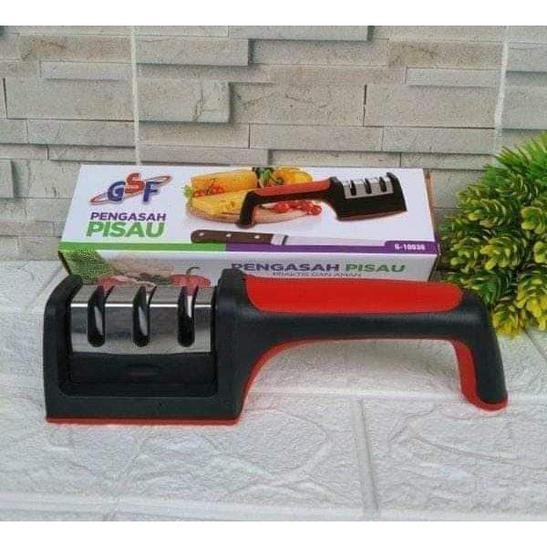 PENGASAH PISAU / ASAH PISAU GSF / ALAT ASAH ASAHAN PENGASAH PISAU GUNTING DAPUR KNIFE SHARPENER / PENGASAH PISAU