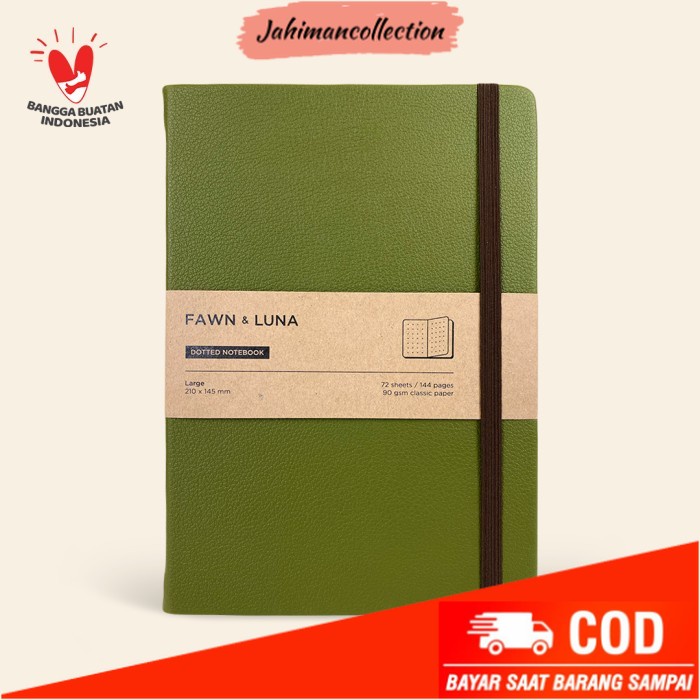

✨ BISA COD ✨ Notebook / Journal A5 Large - Moss Haze - Buku Jurnal / Agenda - Plain