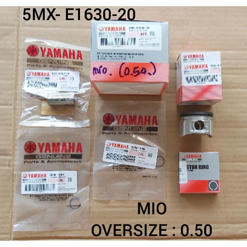 PISTON KIT MIO LAMA / MIO SPORTY (OS 50 ) YAMAHA ASLI ORIGINAL SEHER RING PISTON