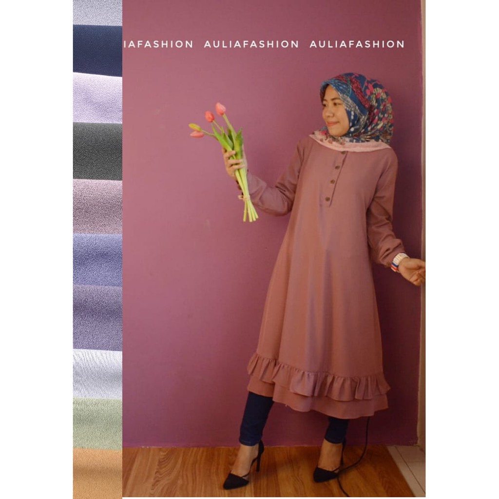 DRESS TUNIK AULIA FASHION TERBARU