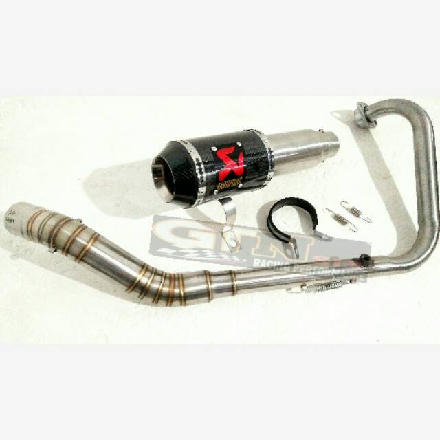Knalpot racing akrapovic for ninja RR mono