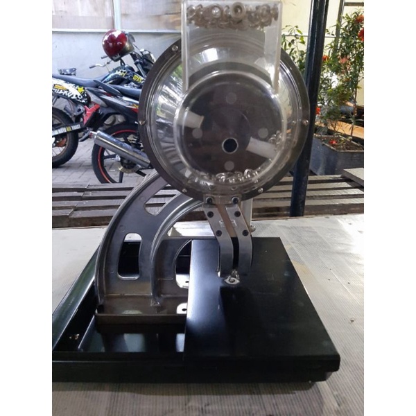 Mesin Mata Ayam Press Plong Banner 10mm Semi Otomatis