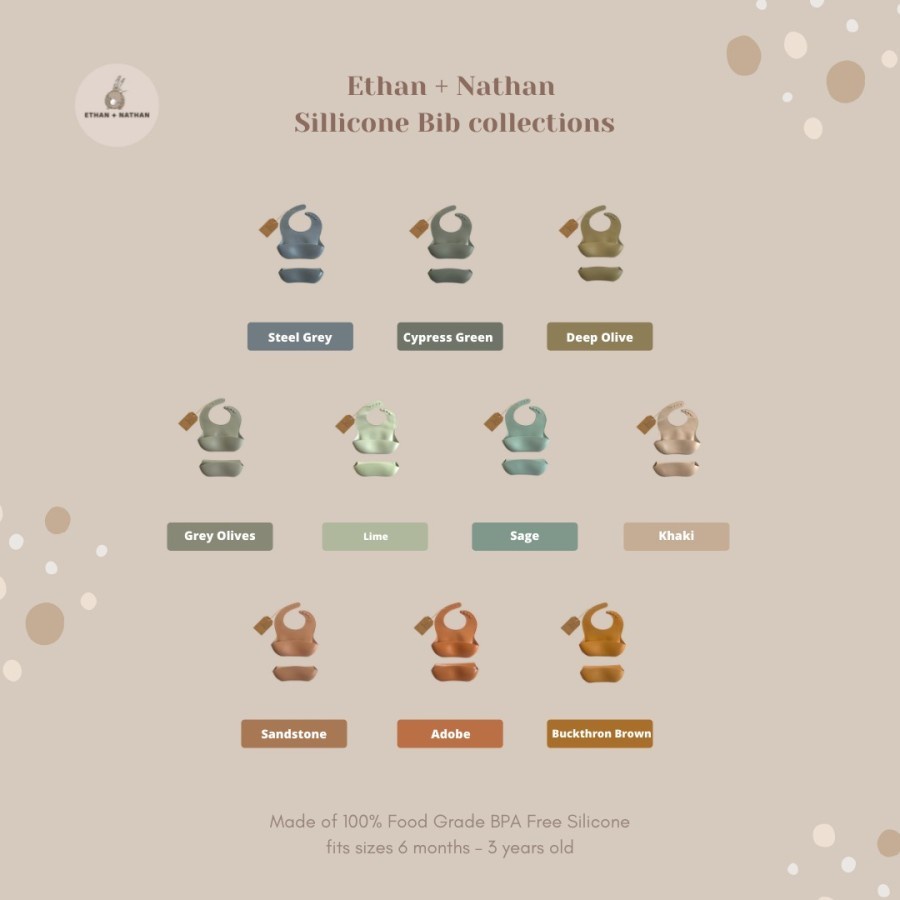 ETHAN + NATHAN SILICONE BIB