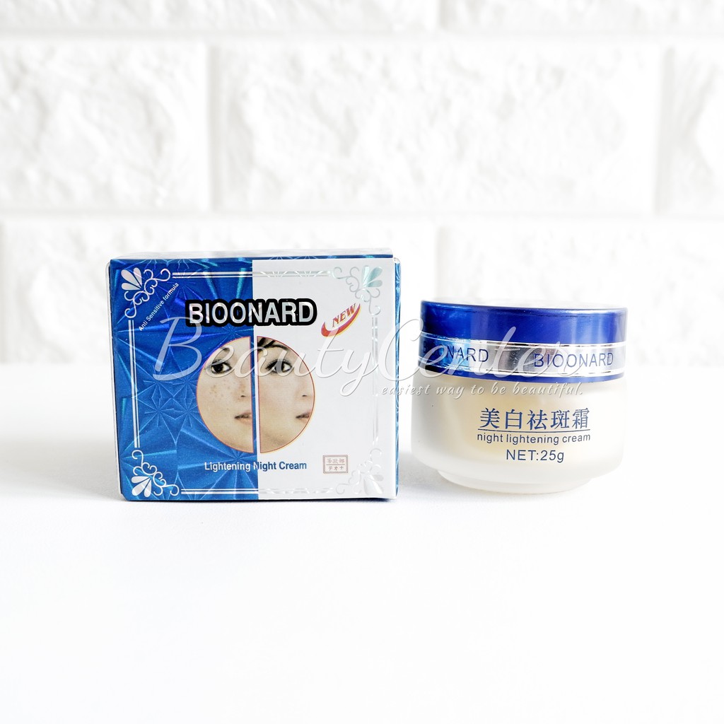 perawatan kecantikan / perawatan wajah Bioonard Lightening Night Cream BPOM Original