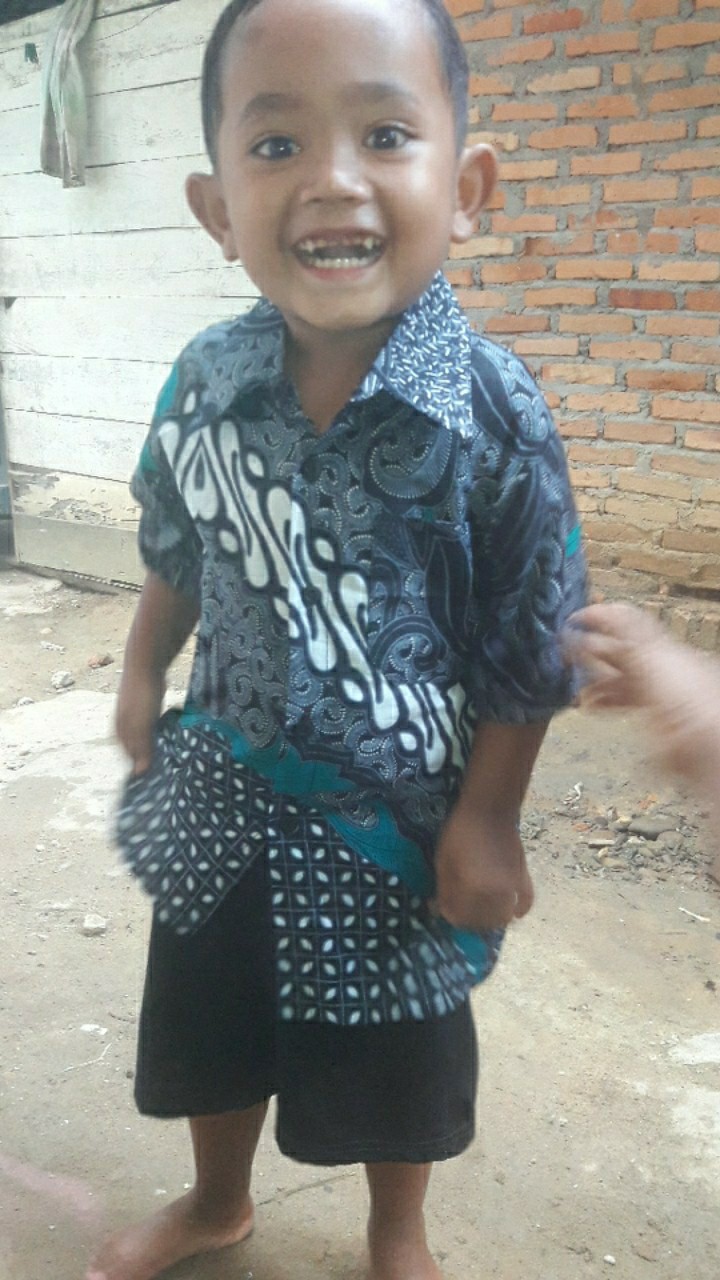 Batik Couple Keluarga Sania Ruffle Ori Ndoro Jowi Dnt Dimensi Abu