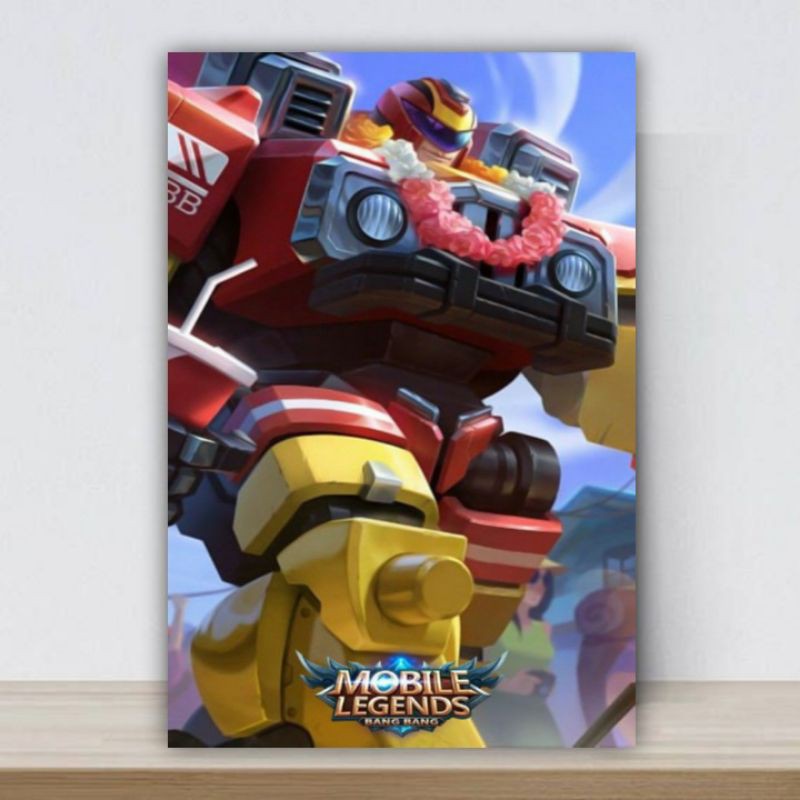 Poster dinding Johnson/MobileLegends/A3+/Tanpa bingkai.