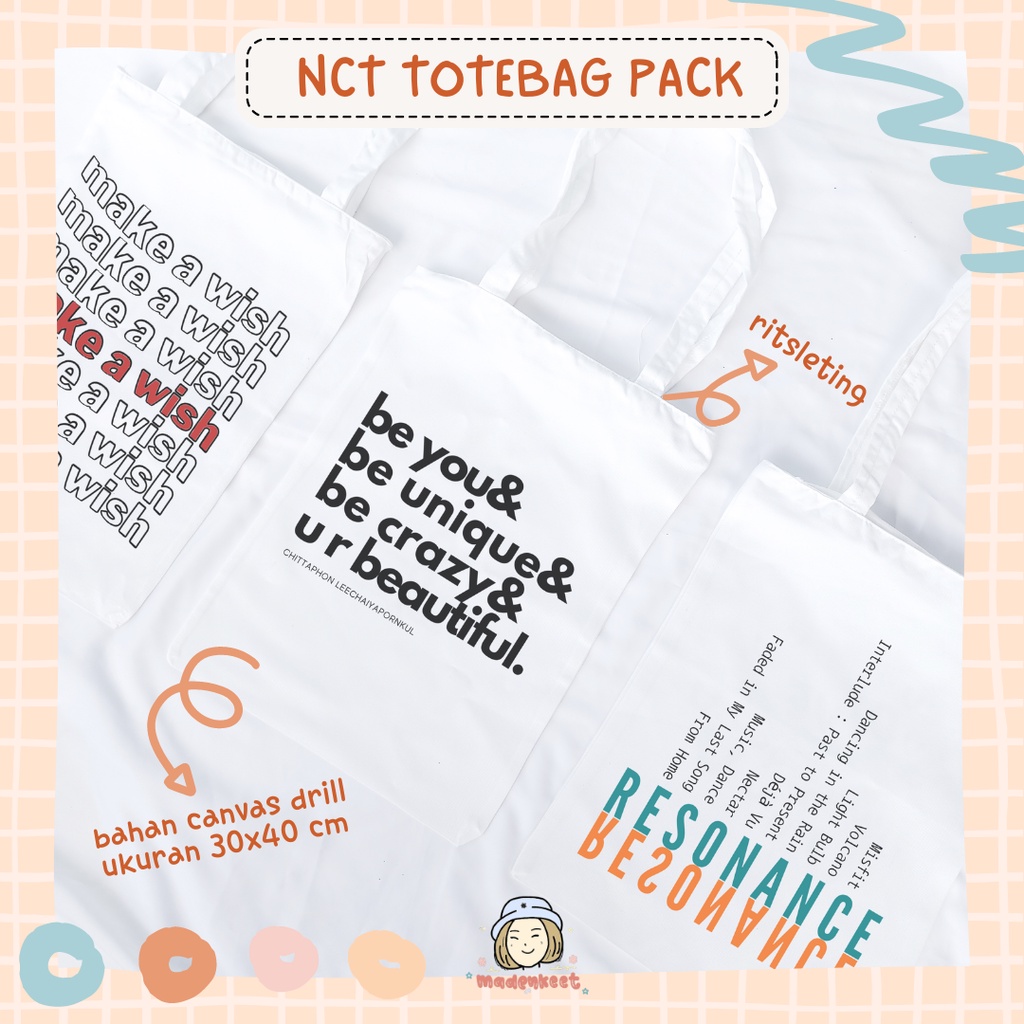 NCT Totebag Canvas NCTzen Part 1