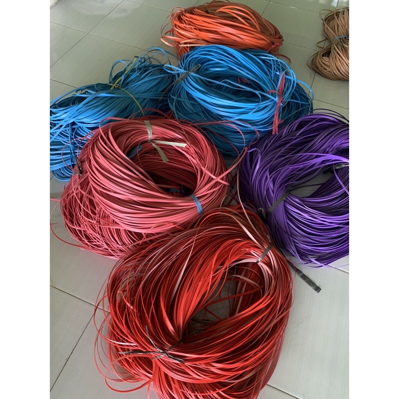 bahan rotan plastik / bahan rotan lesio sintetis / jual per kilo