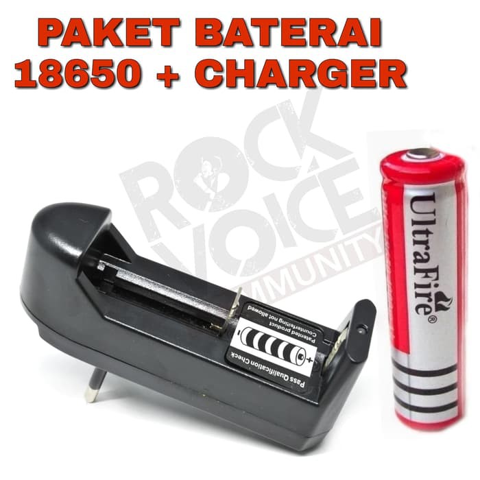 Langsung Order PAKET HEMAT CHARGER + BATERAI 18650 terbaik