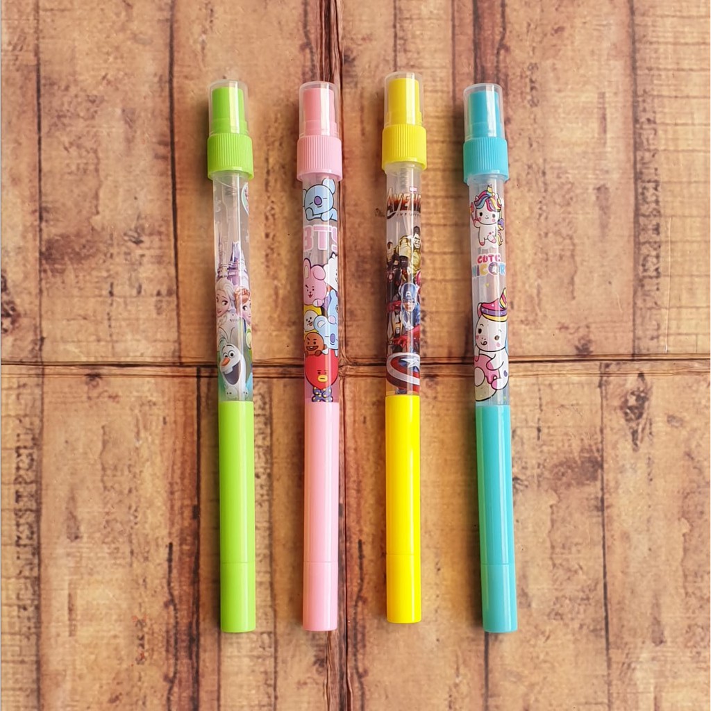 4Pcs Pen Spray - Pulpen - Ballpoint Gel New Normal GP-218 - Gel Ink Pen