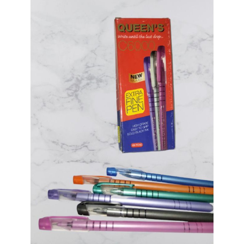 

Pulpen Faster Queen C6000 , 0.7mm isi 12 pcs Black