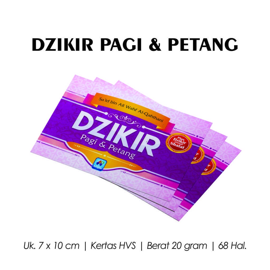 Buku Dzikir Pagi Petang Souvenir Nikah Pustaka Arafah Syaikh Said Bin Ali Wahf Al Qohthoni-DZIKIR UNGU