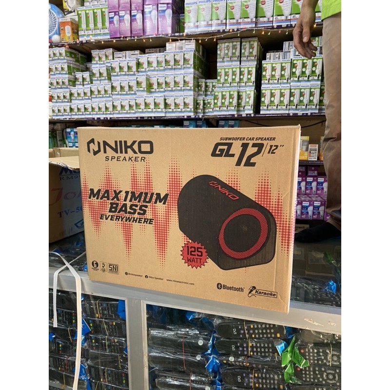 speaker mobil salon subwoofer niko speker 12” 12inch
