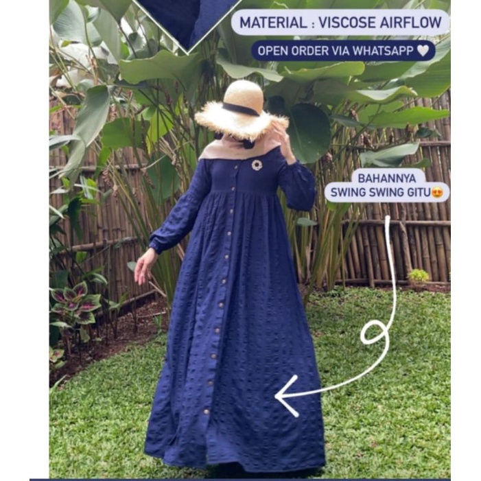 Namara basic dress by nadeea gamis polos terbaru