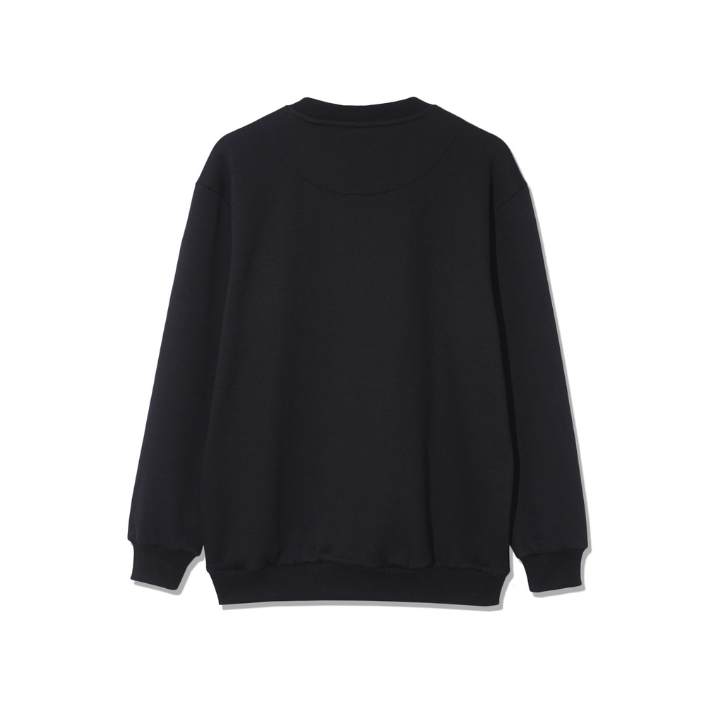 CUTS CREWNECK RICAMO BLACK