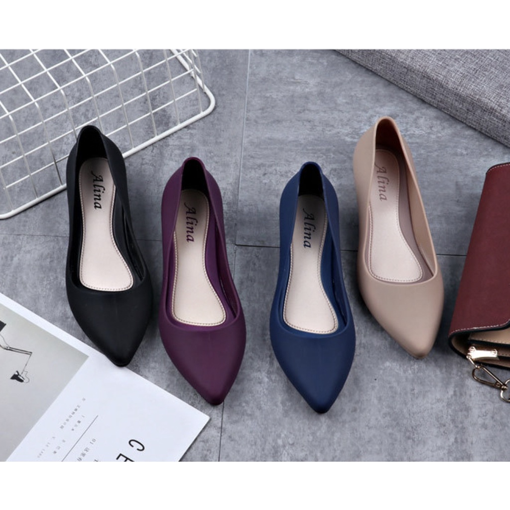 Premier Sepatu Wedges Wanita Jelly Murah Empuk Nyaman Ringan Import Fashion