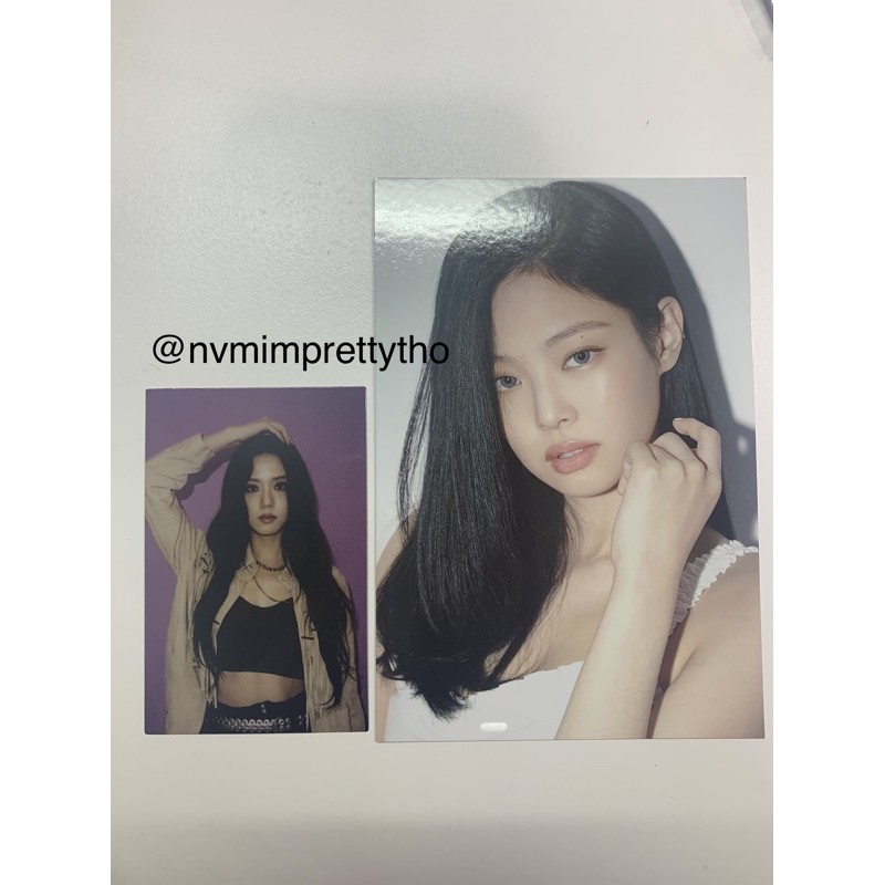 BLACKPINK THE ALBUM OFFICIAL PHOTOCARD / POSTCARD JISOO JENNIE