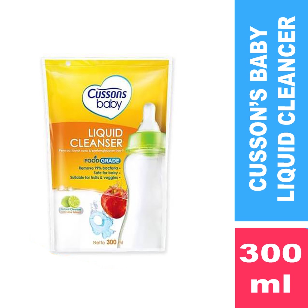 Bisa COD Cussons Baby Liquid Cleanser - Cossons Cairan Pembersih Botol Bayi 300ml