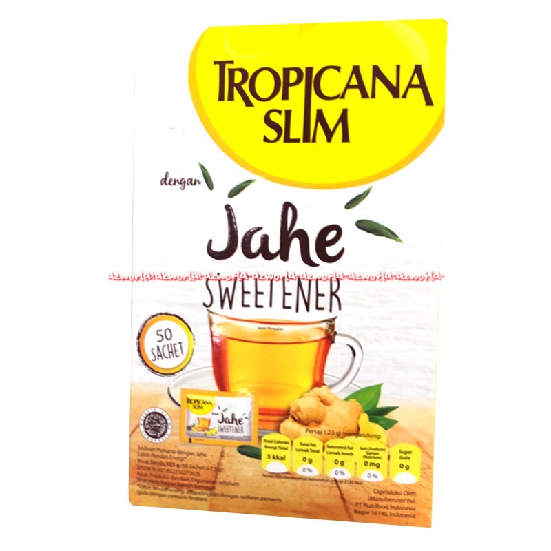 Tropicana Slim Jahe Sweetener 50sachet Pemanis Gula Jahe Untuk Diabet Diabetes Rendah Lemak KaloriTS Sweet tener