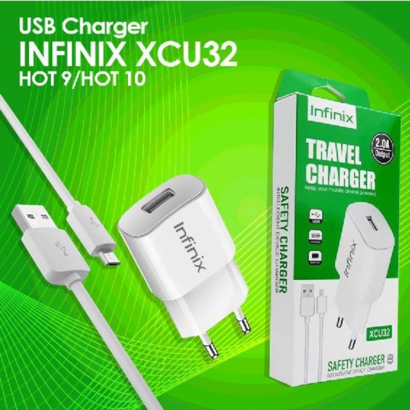 Travel Charger For INFINIX Smart 4 / Smart 5 / Hot 8 / Hot 9 2.0A Original 99% micro usb