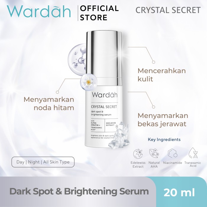 Wardah Crystal Secret Dark Spot &amp; Brightening Serum 20ml / Wardah Crystal Secret Dark Spot &amp; Brightening Series