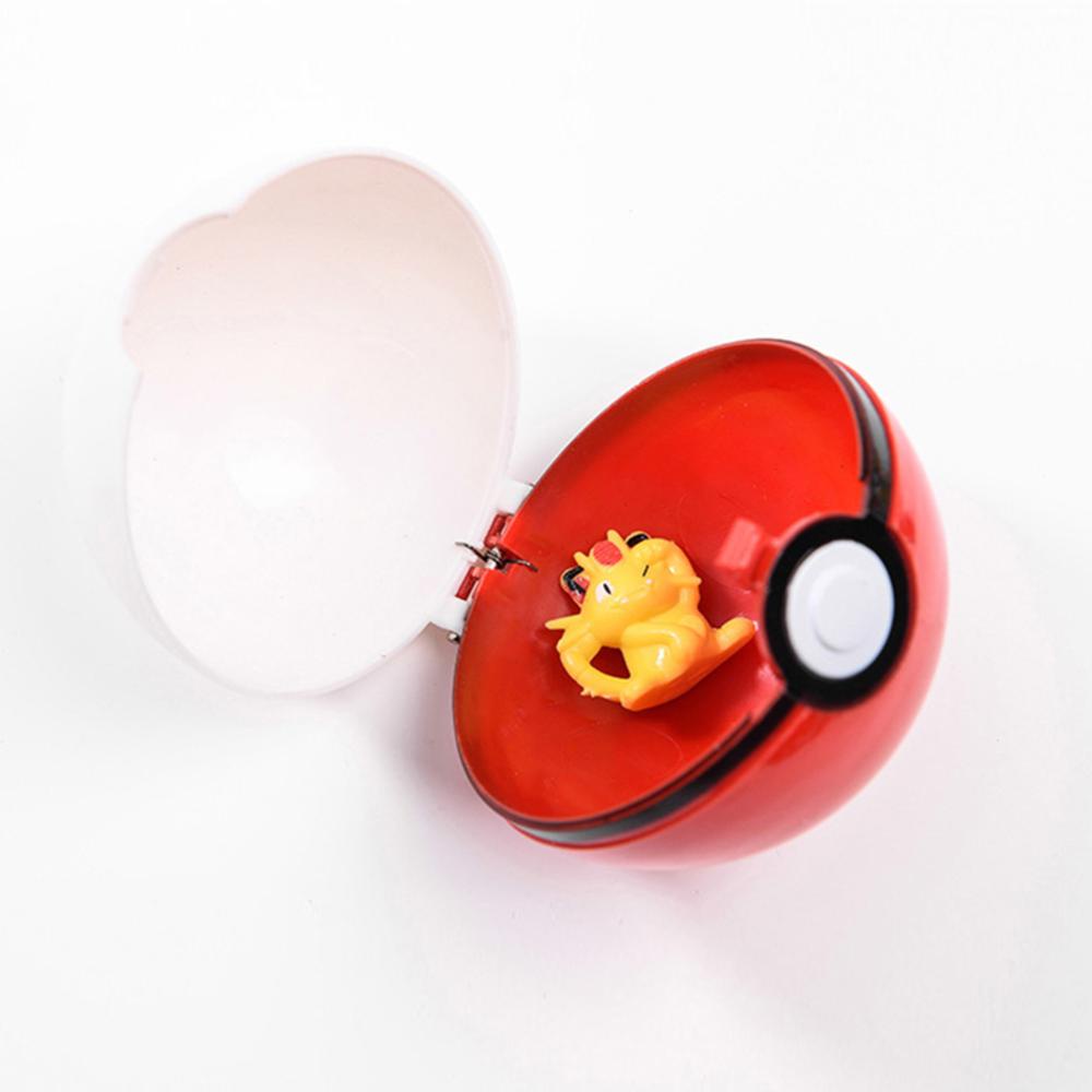 Timekey Mainan Pokeball Pokemon Pikachu Kartun 7cm 3cm Acak Untuk Anak G7Z2