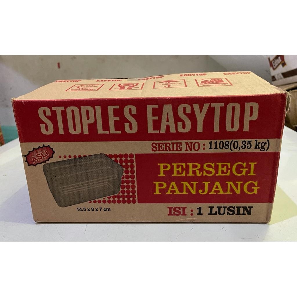 Toples Kue Persegi Panjang Easytop 1108 isi 1lusin - Gosend/Grab only!!!