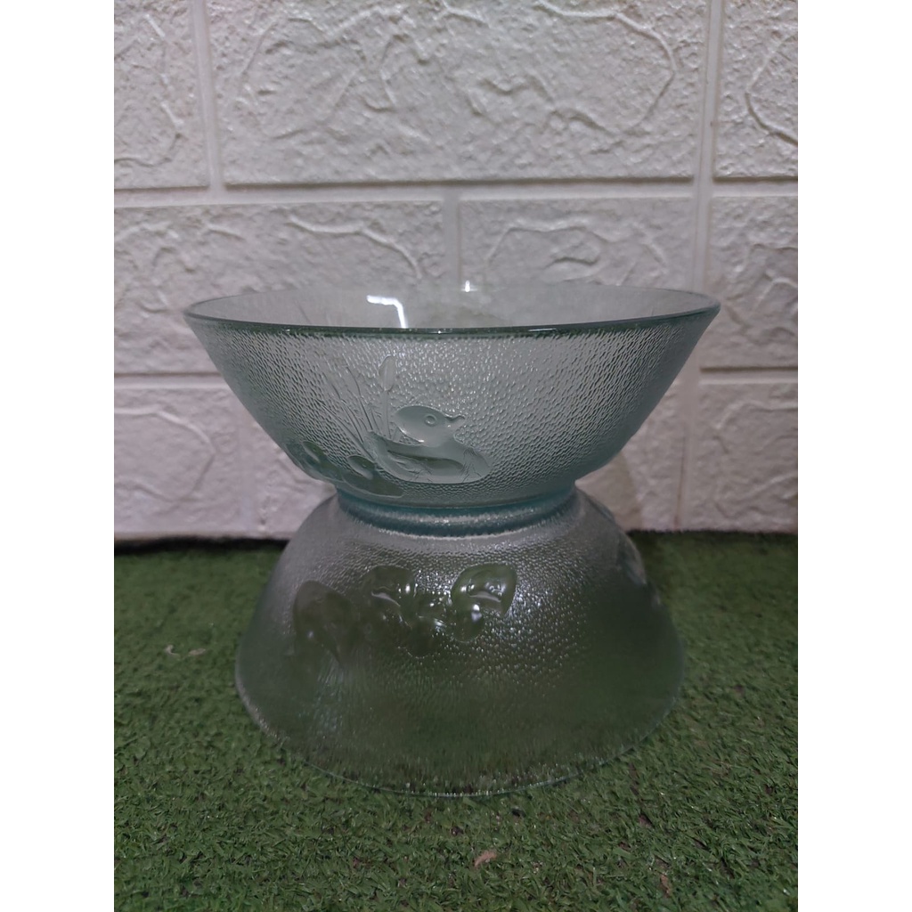 Mangkok Kaca Bening bebek souvenir  Kedaung