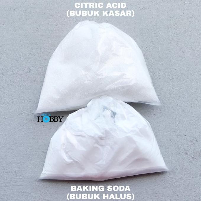 

SEPASANG BAHAN CO2 CITRIC ACID DAN BAKING SODA 200gr KEMASAN EKONOMIS