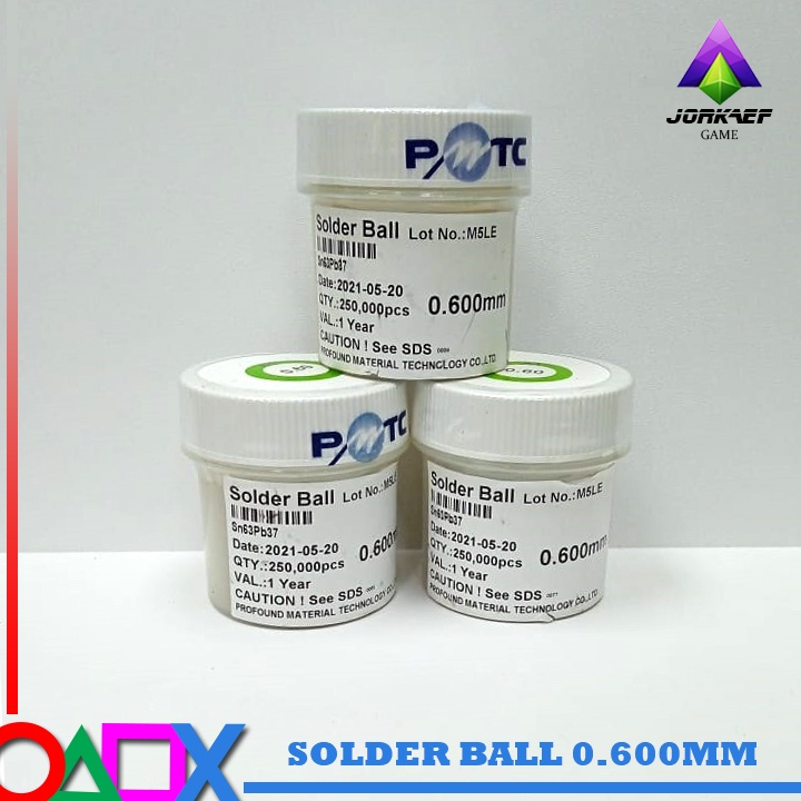 SOLDER BALL TIMAH BUTIR 0.6/0.55 SERVICE PS3 PS4 BOARD