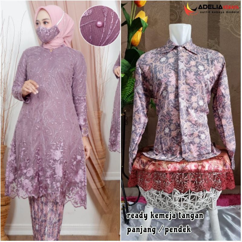 Set Couple kebaya tunik BUSUI FRIENDLY/KEBAYA MODERN/Set couplean kebaya