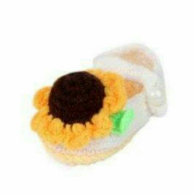 Sepatu Bayi  PW Sun Flower White Knitted