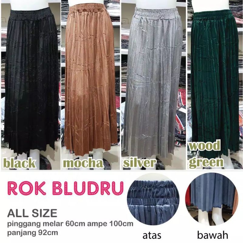 ROK VELVET PKISKET BLUDRU / ROK BLUDRU PLISKET