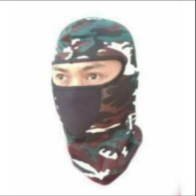 Masker ninja loreng/balaclava loreng/masker motor