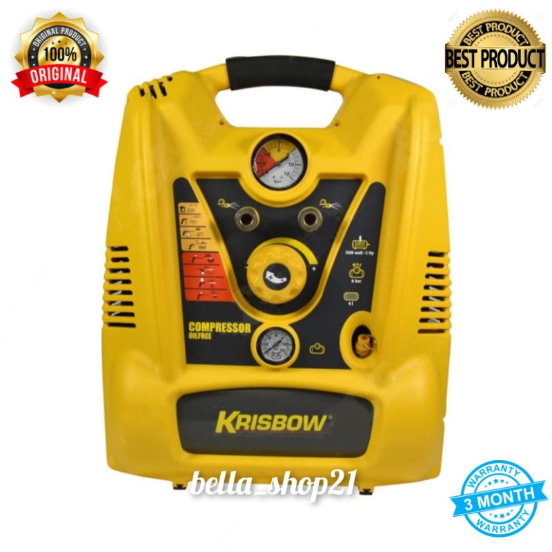 krisbow kompresor angin portabel 2 Hp 8 bar - A8501