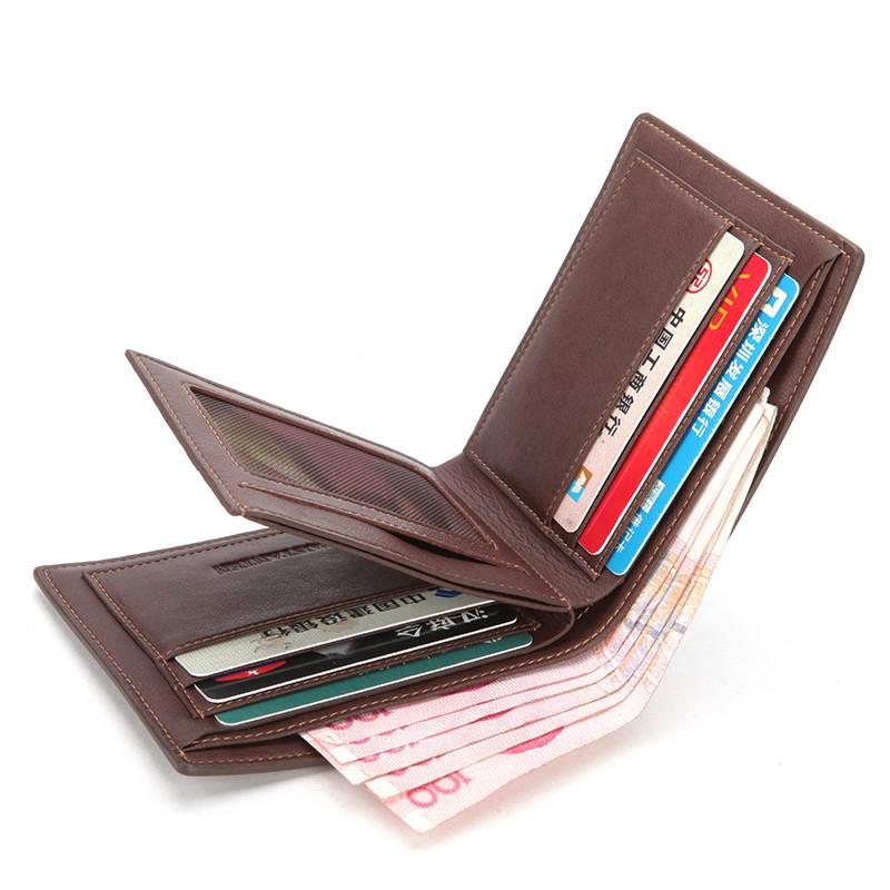Dompet Pria Pendek Bostanten Hitam Coklat Bifold Dompet 